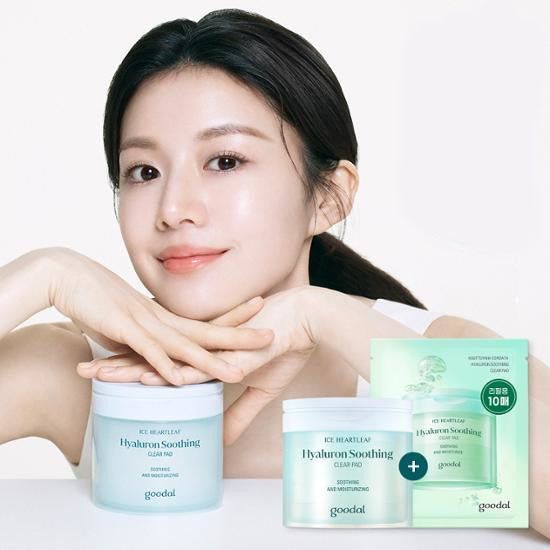 goodal [NEW] Heartleaf Hyaluron Soothing Clear Pad 70pads+10pads - EmpressKorea