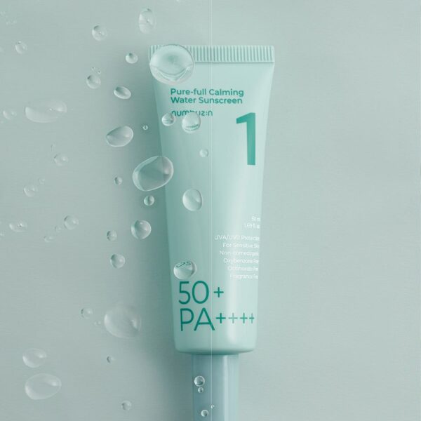 numbuzin No. 1 Pure-full Calming Water Sunscreen SPF50 PA++++ 50ml - EmpressKorea
