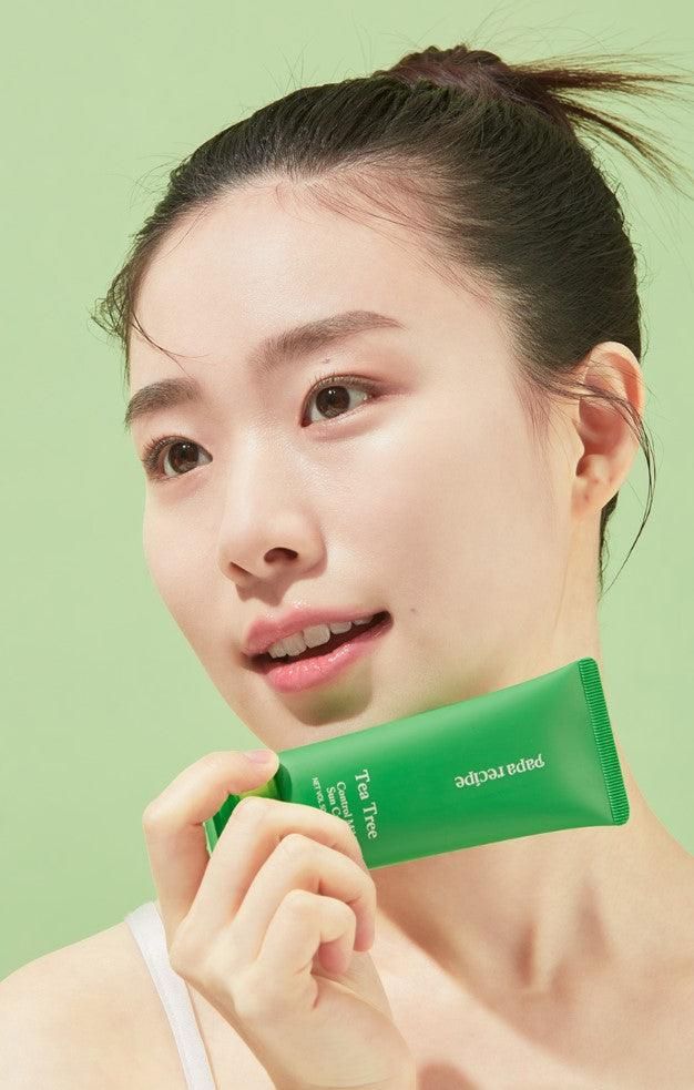 papa recipe Tea Tree Control Mild Sun Cream SPF 50+ PA++++ 50ml - EmpressKorea