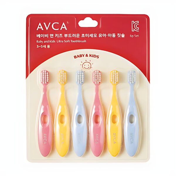 AVCA Baby Kids Soft Ultra-Fine Bristles Infant Toddler Toothbrush 6 Pieces *2ea - Baby & Kids Care - SKU: empress-json-avca-baby-kids-3-46c12167