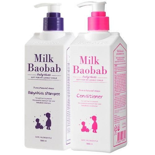 Milk Baobab Baby Kids Shampoo 500ml+Conditioner 500ml - Baby & Kids Care - SKU: 9768284178677-50189069