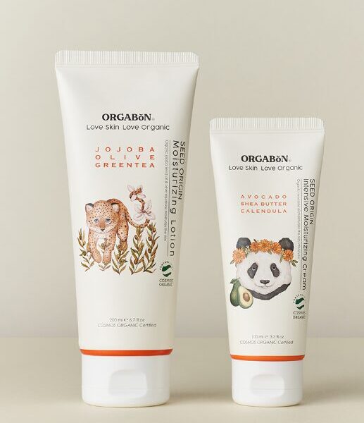 ORGABON Moisturizing Lotion 200ml+Cream 100ml Set - Baby & Kids Skincare Products - SKU: 8405573107957