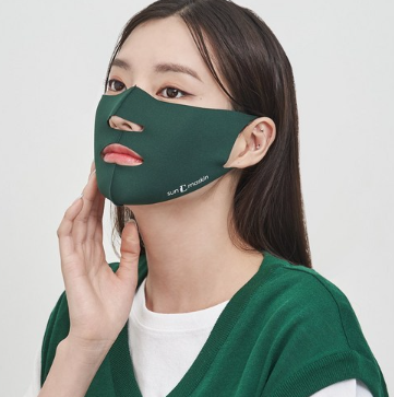 SUNMASKIN Premium UV Protection Sports Golf Fishing Mountain Climbing Bicycle Tennis Outdoor Activities Mask Open Style MADE IN KOREA - Sun & Protection - View 1