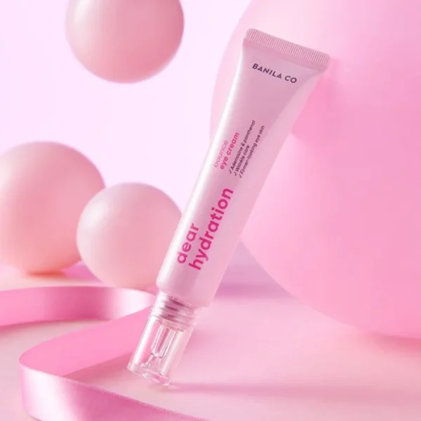"meta_description": "BANILA CO Dear Hydration Bounce Eye Cream: eye hydration and brightening benefits for refreshed, youthful eyes.",