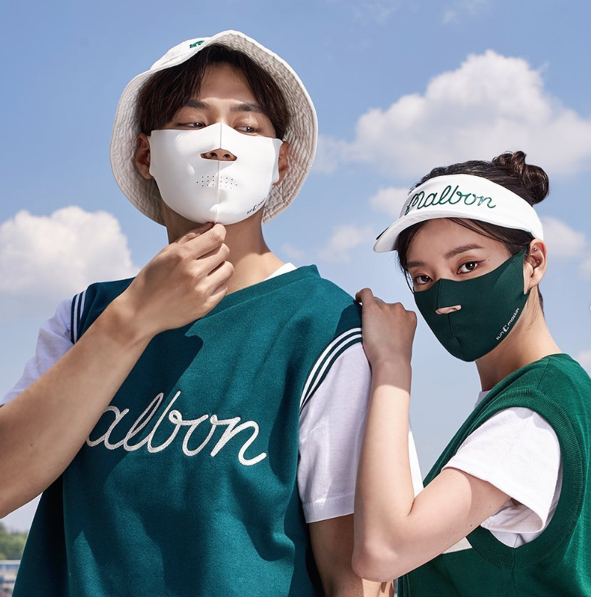 b0707-16 SUNMASKIN Premium UV Protection Sports Golf Fishing Mountain Climbing Bicycle Tennis Outdoor Activities Mask Open Style MADE IN KOREA - Sun & Protection - SKU: 8153941934325