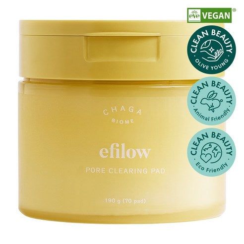 efilow Chaga Mushroom Biome Pore Clearing Pad 190g 70pad - Image 6