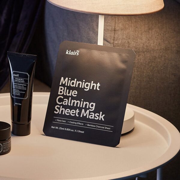 klairs Midnight Blue Calming Sheet Mask 25ml*10pcs - Skincare - SKU: 8229682053365-Default Title-55888332