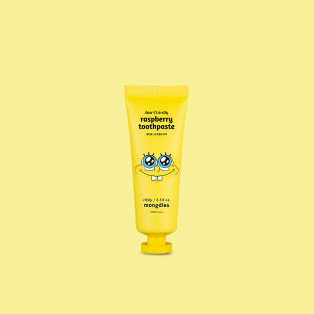 mongdies SpongeBob Raspberry Scent Baby Toothpaste 100g*2ea [Toothpaste for baby who can't spit] - Baby & Kids Care - View 1