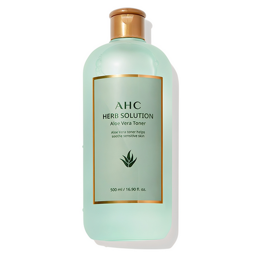 379986_379987_featured AHC Herb Solution Aloe Vera Toner 500ml - Image 1
