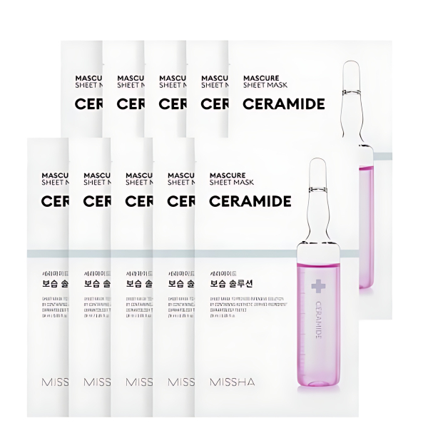 MISSHA Mascure Moisturizing Solution Sheet Mask Ceramide 5sheets+5sheets