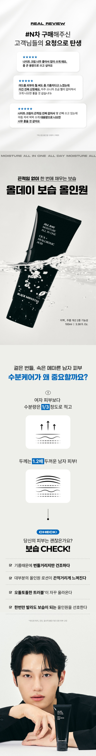 Blackmonster 5in1 All Day Moisture All-in-One Detail