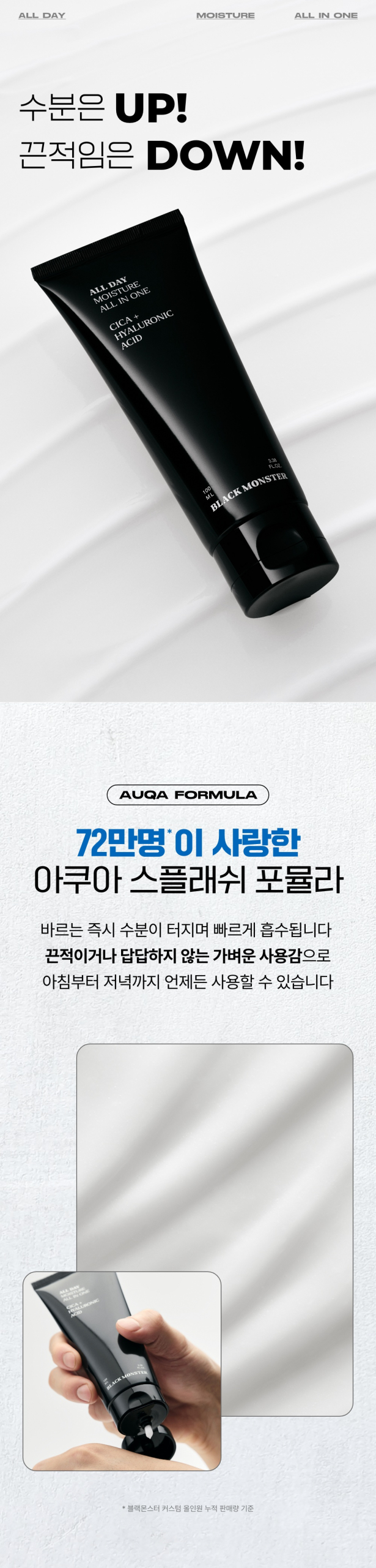 Blackmonster 5in1 All Day Moisture All-in-One Detail